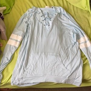 Pink Republic blue light hoodie